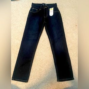 Boys size 8 slim relaxed dark blue jeans. Wonder nation. New with tags!